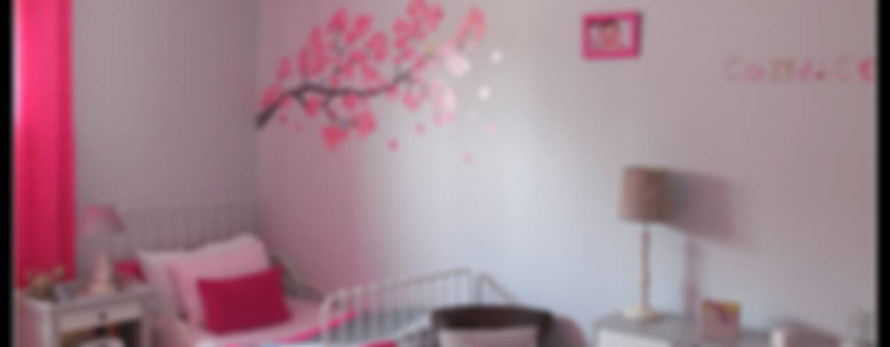 Chambre d'enfant fushia et grise, Scènes d'Intérieur Scènes d'Intérieur Nursery/kid’s room