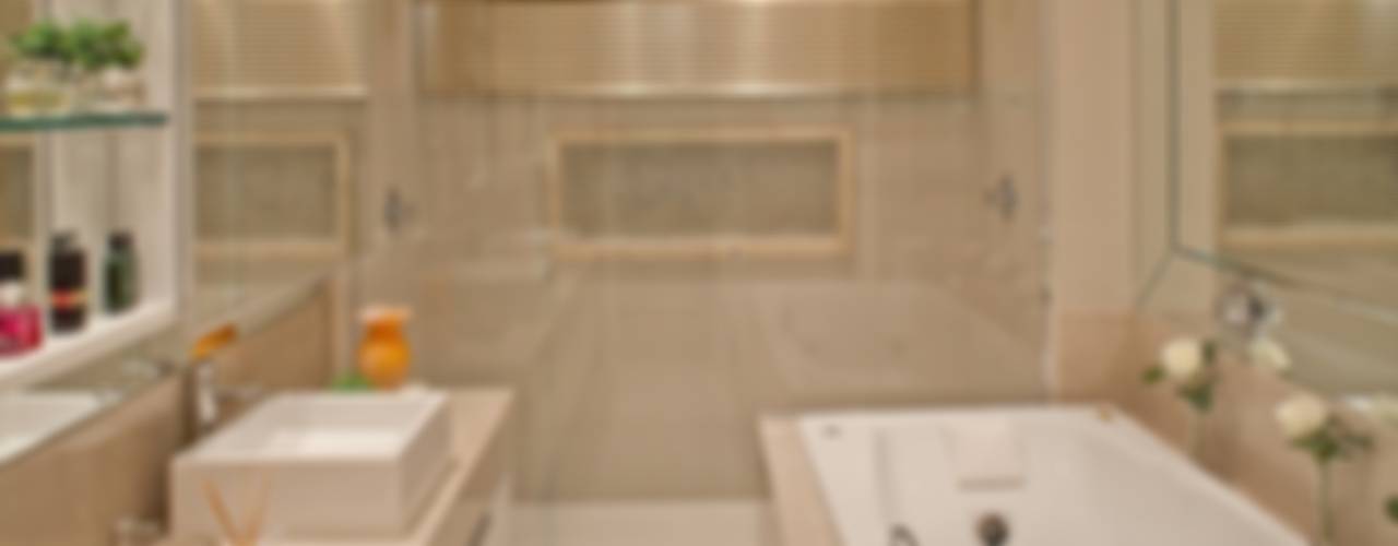 Apartamento SJ, Mariane e Marilda Baptista - Arquitetura & Interiores Mariane e Marilda Baptista - Arquitetura & Interiores Minimalist style bathroom