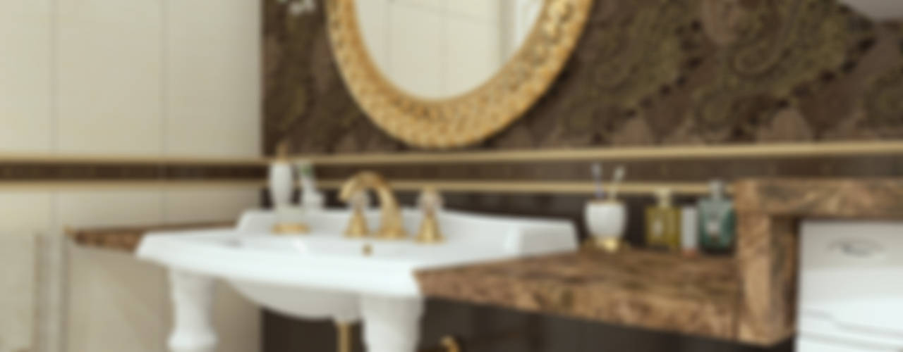 Золотая классика / трехкомнатная квартира в Казани по ул. Муштари, Decor&Design Decor&Design Classic style bathroom