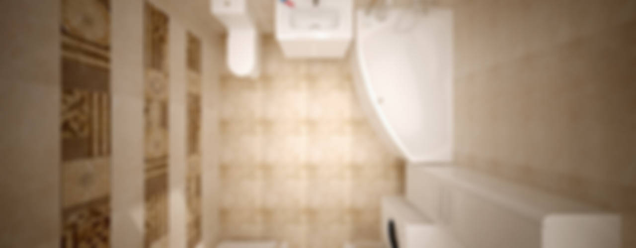 Дизайн санузла в современном стиле в частном доме по ул.Российской, Студия интерьерного дизайна happy.design Студия интерьерного дизайна happy.design Modern bathroom