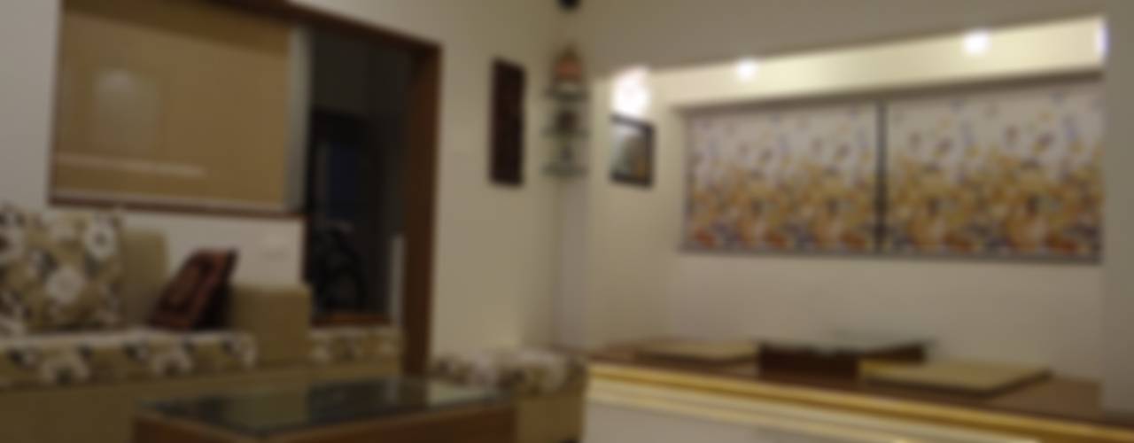 Rajeev Sapre Residence, Nuvo Designs Nuvo Designs Phòng khách phong cách mộc mạc