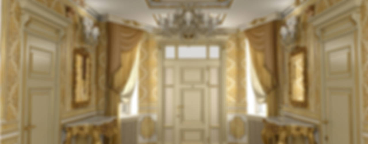 Дизайн интерьера дома в классическом стиле , 370 кв. м в, Москвовская область , Ad-home Ad-home Pasillos, vestíbulos y escaleras clásicas