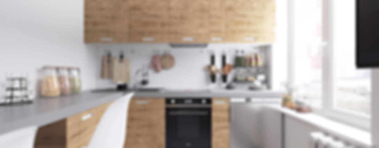 homify Cucina in stile scandinavo Legno Effetto legno