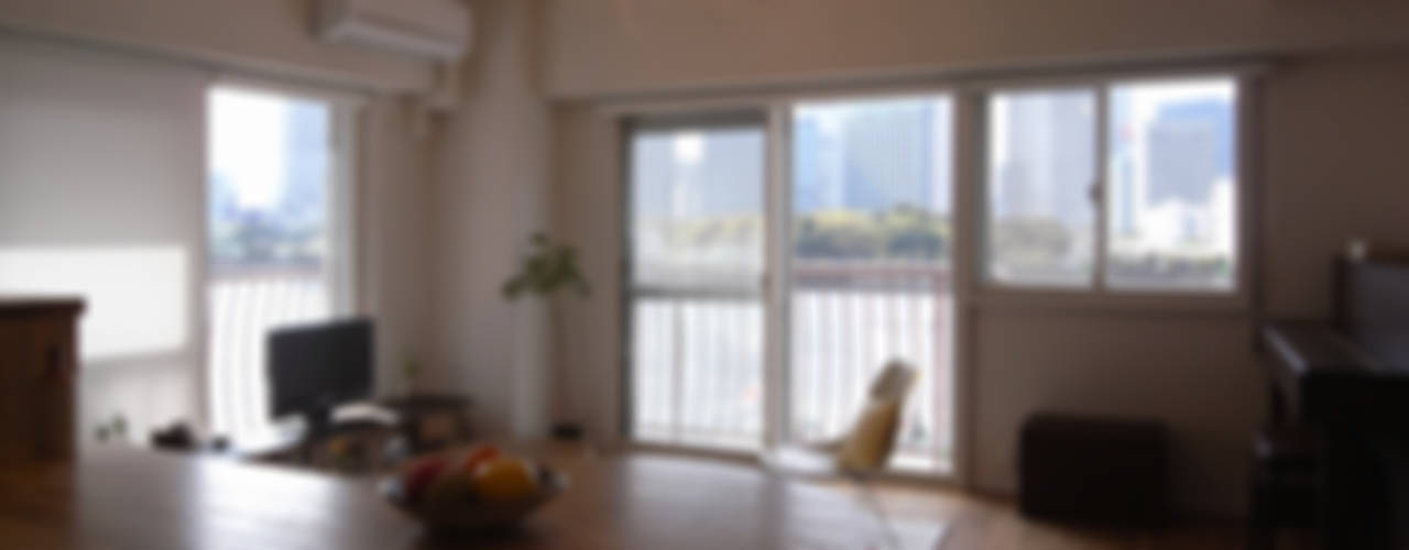 勝どきマンションリフォーム, ヤマトヒロミ設計室 ヤマトヒロミ設計室 Living room