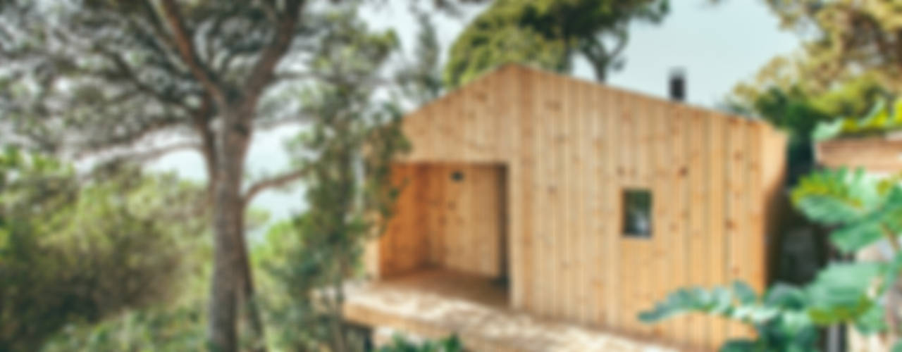 Casa estudio de madera, dom arquitectura dom arquitectura Дома в стиле модерн