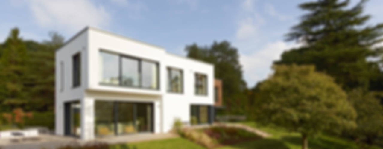 Modern Home Crichton, Baufritz (UK) Ltd. Baufritz (UK) Ltd. Casas modernas