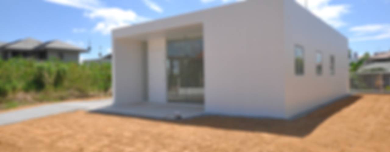 NaK-house, 門一級建築士事務所 門一級建築士事務所 Casas modernas: Ideas, imágenes y decoración Concreto reforzado Blanco