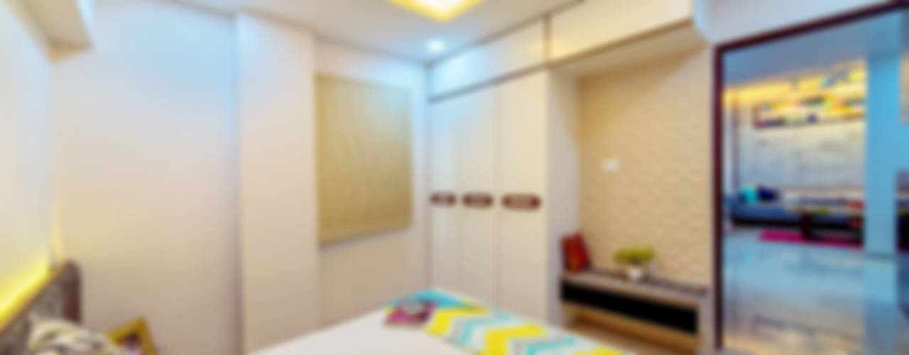 Penthouse 401, Saar Interior Design Saar Interior Design Eclectic style bedroom Multicolored