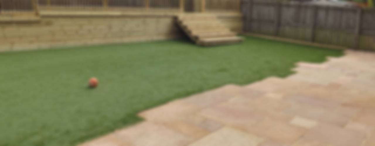 Sandstone paving area., Bradshaw contracts ltd Bradshaw contracts ltd Modern Garden