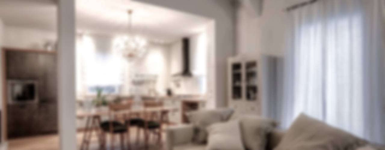 Open space con cucina e soggiorno in 25 mq: idee e consigli Cucina con soggiorno