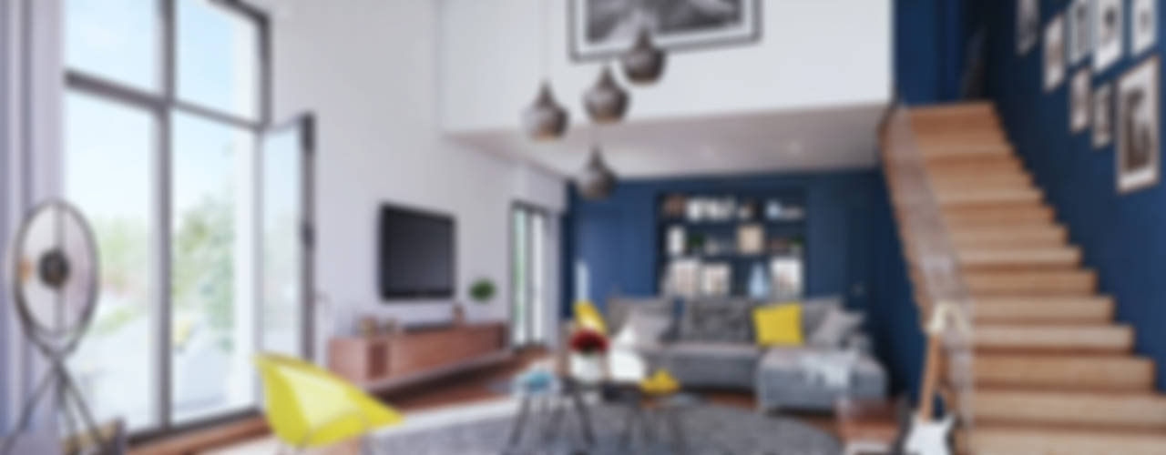 blue livingroom interior, daperspective daperspective