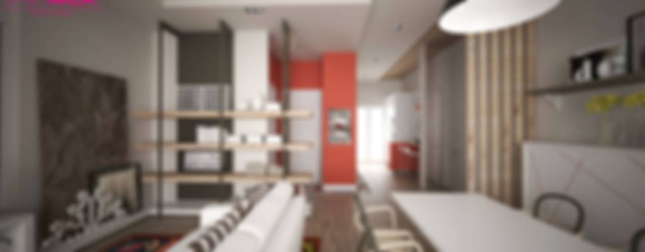 Ristrutturazione casa privata Taranto, progettAREA interni & design progettAREA interni & design Sala da pranzo eclettica