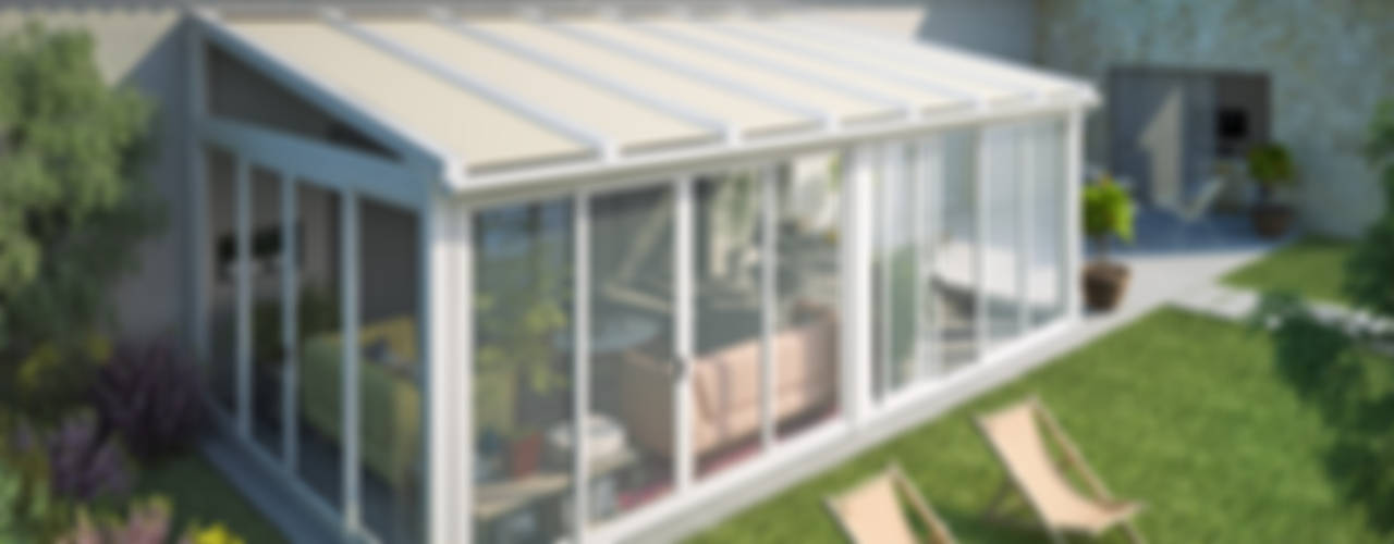 homify minimalist conservatory Aluminium/Zinc