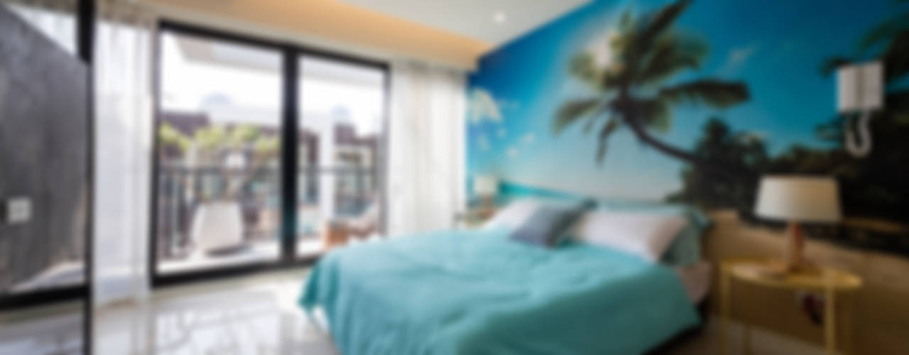 渡假趣, 木皆空間設計 木皆空間設計 Tropical style bedroom