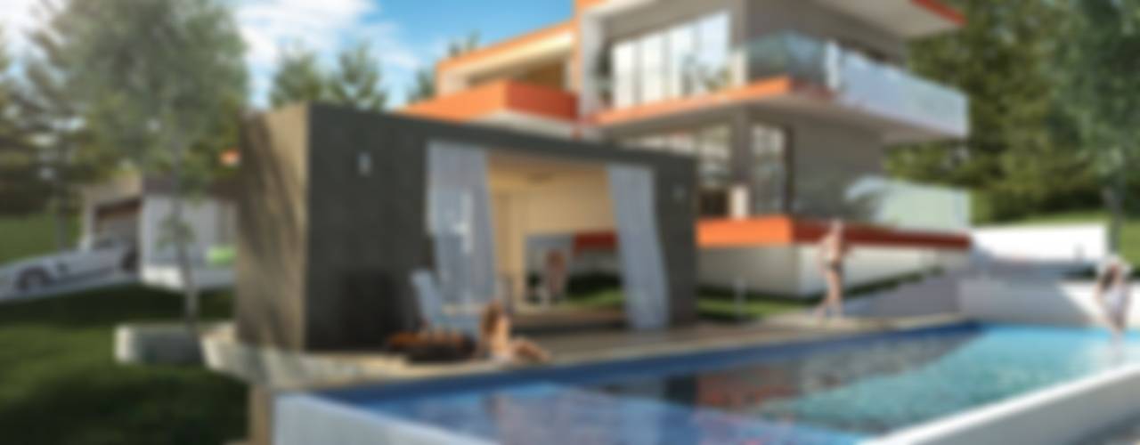 homify Piscinas de jardim Betão