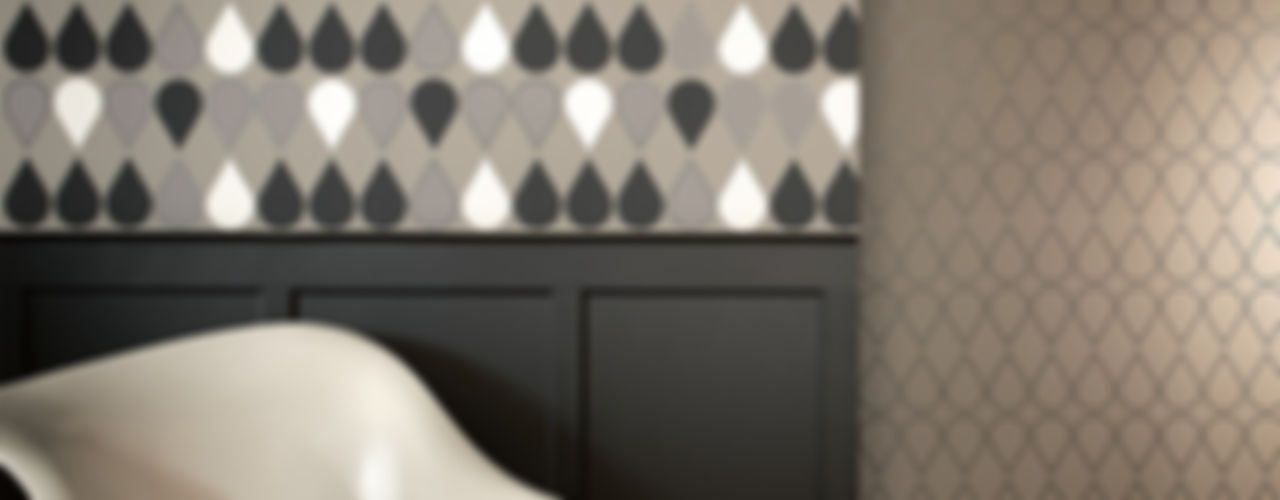シックな壁紙でイメージチェンジ Homify シックな壁紙でイメージチェンジ Homify