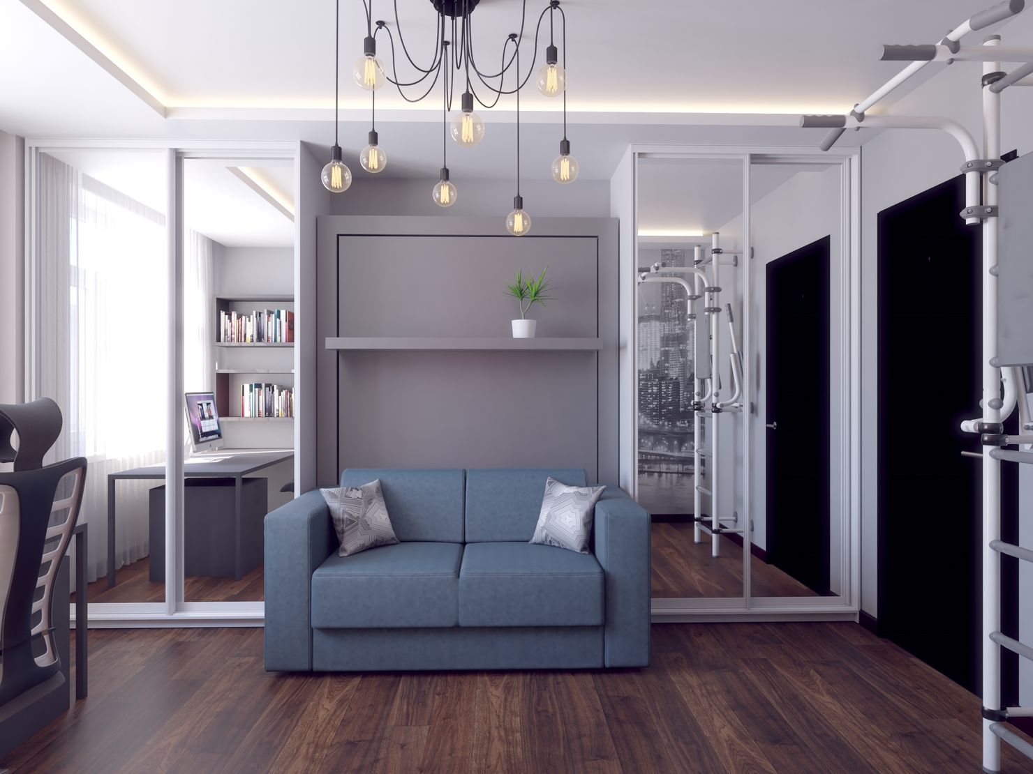Дизайн-проект трехкомнатной квартиры с перепланировкой