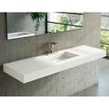 Lavabo de Corian® SQUARE con Encimera a medida. homify Modern Banyo Lavabolar