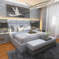 Ankara,Çankaya 3+1 Ev Projesi Yatak Odası Mut Design Modern Yatak Odası mobilya,içmimar,dekorasyon,mutdesign,giyinmeodası,dolap,makyajmasası,puf ,yatak,komidin,şifonyer,yatakodası,Işıklandırma