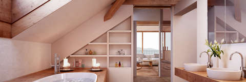 badezimmer ideen dachgeschoss, luxus badezimmer | homify, Design ideen