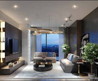 CĂN HỘ CAO CẤP ECOLIFE: Phòng khách by ITALIC DECOR