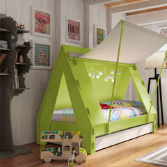 KIDS TENT BEDROOM CABIN BED in Green Cuckooland Çocuk OdasıYatak & Beşikler
