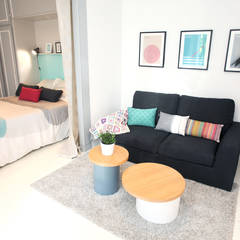 Appartement Paris 11ème, Sandra Dages Sandra Dages Eclectic style living room