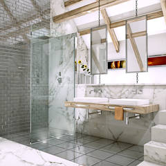 Loft bathroom homify Baños de estilo moderno