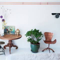 koperen buizen IJzersterk interieurontwerp Moderne slaapkamers Plant,Meubilair,Bloempot,Kamerplant,azuurblauw,Purper,Textiel,Interieur ontwerp,rekken,Plank