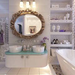 Bathroom in the bedroom "Provence", Your royal design Your royal design Ванная комната в эклектичном стиле
