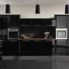 High Gloss Black Pisa Kitchen Dream Doors Ltd Modern kitchen Storage