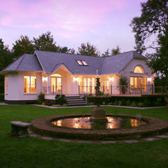 Neo Classical Design New build family home Marvin Windows and Doors UK Classic windows & doors