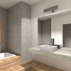 REMODELACIÓN ANNARATONE ELIZONDO: Baños de estilo  por ben arquitectos