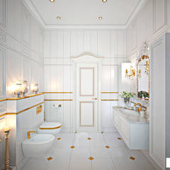 Классический дизайн квартиры на Остоженке, GM-interior GM-interior Classic style bathrooms