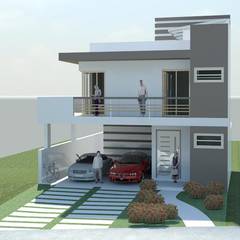 Residencia Clodoaldo: Casas  por Rafael Alves Rocha, Moderno   