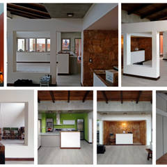 Diseño y construcción de Casa "patios entre medianeras" por 1.61 Arquitectos, 1.61arquitectos 1.61arquitectos Comedores eclécticos
