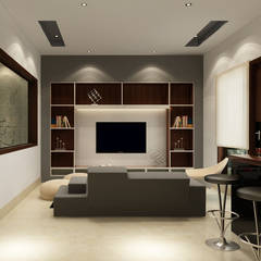 Modern Style Media Room Ideas Inspiration Pictures Homify Suneja Residence Interior Design Media Room By Rhomboid Designs