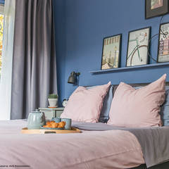 Licetto in de kleur Greek Sky:  Slaapkamer door Pure & Original