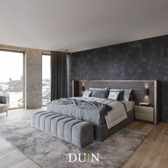 Fine Luxury Master Bedroom, Merckt Groningen:  Slaapkamer door DUIN INTERIOR