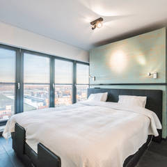 Lucht, Licht, Zicht:  Slaapkamer door Masters of Interior Design