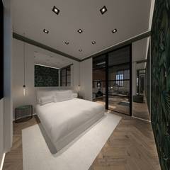 3D Visualisatie - Delft:  Slaapkamer door Spijker Design Studio