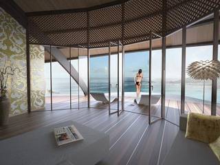 The Shells, designyougo - architects and designers designyougo - architects and designers Tropische Wohnzimmer