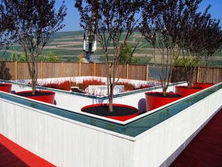 Zwischennutzung: Jardins surprise - La couleur des éléments, Planungsbüro STEFAN LAPORT Planungsbüro STEFAN LAPORT Modern garden