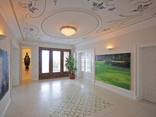 Foyergestaltung, Wandmalerei & Oberflächenveredelungen Wandmalerei & Oberflächenveredelungen Classic style corridor, hallway and stairs