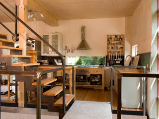 Haus K., Architekturbüro Riek Architekturbüro Riek Rustic style kitchen