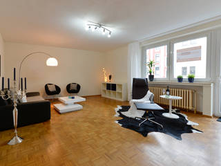 Eigentumswohnung in Duisburg, raumessenz homestaging raumessenz homestaging Modern Living Room