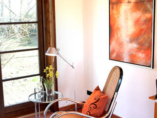 Home Staging Projekt bewohntes Landhaus bei Pinneberg, wohnhelden Home Staging wohnhelden Home Staging Arbeitszimmer im Landhausstil