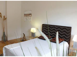 Home Staging ETW Altbau in Hamburg, wohnhelden Home Staging wohnhelden Home Staging ห้องนอน