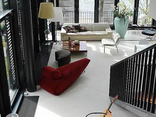 Apartment in der Hafencity, Andras Koos Architectural Interior Design Andras Koos Architectural Interior Design Salones modernos