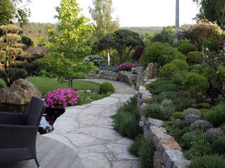 Kompletter Garten in Hünstetten, Kirchner Garten & Teich GmbH Kirchner Garten & Teich GmbH Modern Garden Pflanze,Blume,Baum,Himmel,Natürliche Landschaft,Strauch,Landschaft,Bodendecker,Gras,Grasfamilie